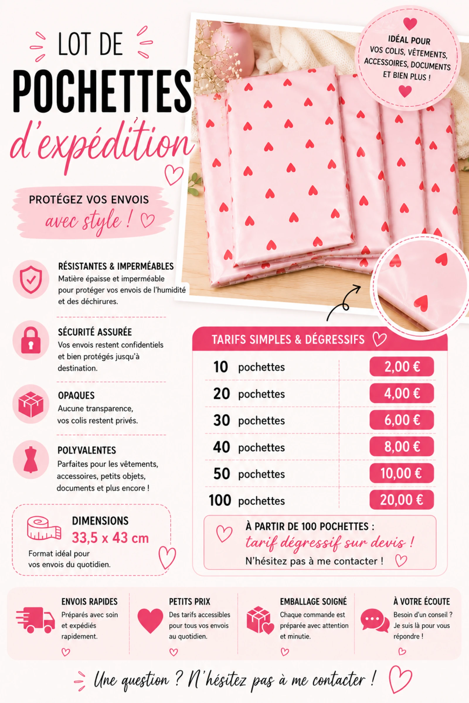 Pochette d'expédition 